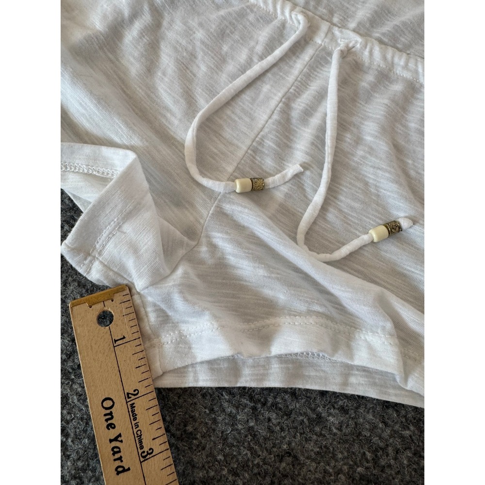BECCA by Rebecca Virtue Breezy Basic White Romper Swim Cover-Up SZ M - Picture 11 of 13